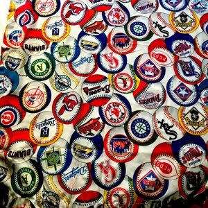 Vintage Baseball Sheer Curtain